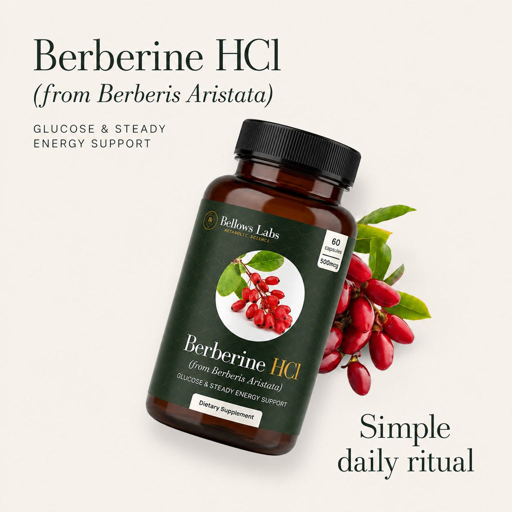 Berberine HCl 500 mg - 60 Capsules